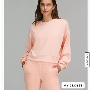 Lululemon Override Crop Crew Softstream Size 4